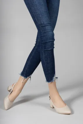 Beige Skin Woman Stiletto 0012380