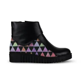 Block Bootie Rainbow Triangles
