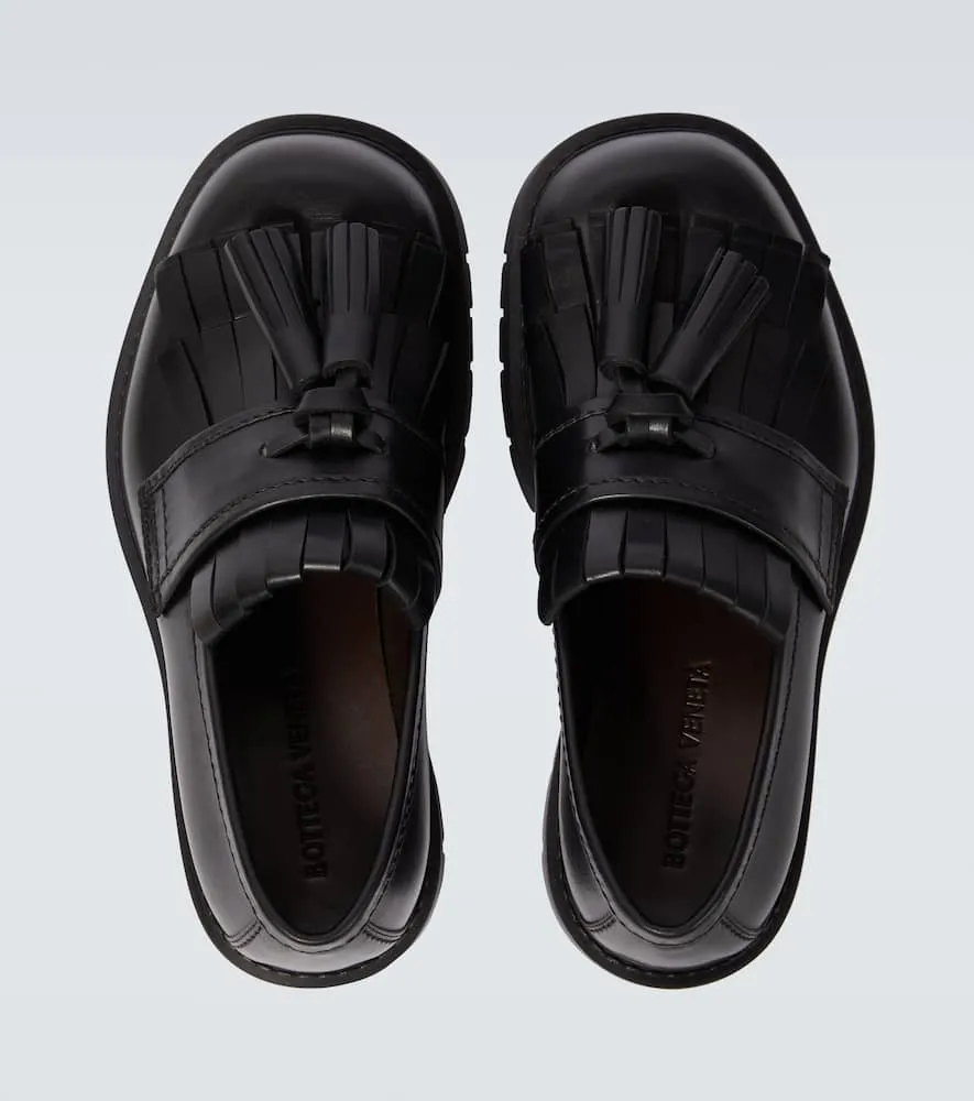 Bottega Veneta Haddock fringed leather loafers