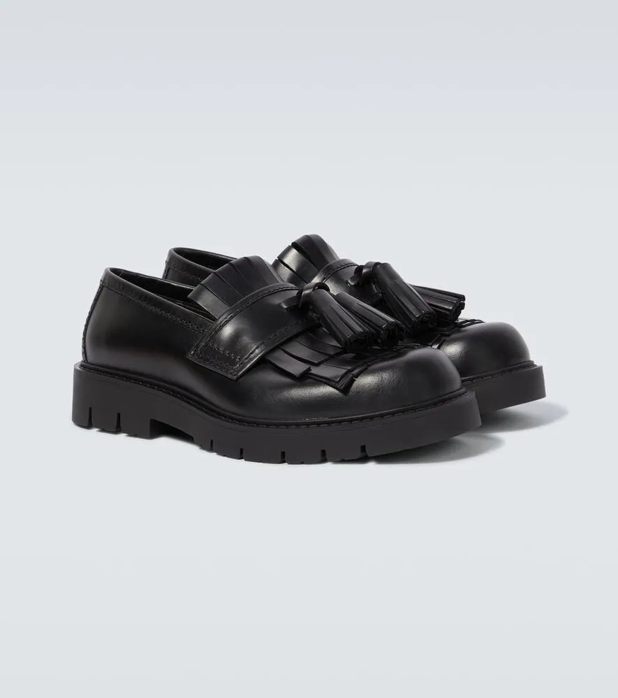 Bottega Veneta Haddock fringed leather loafers