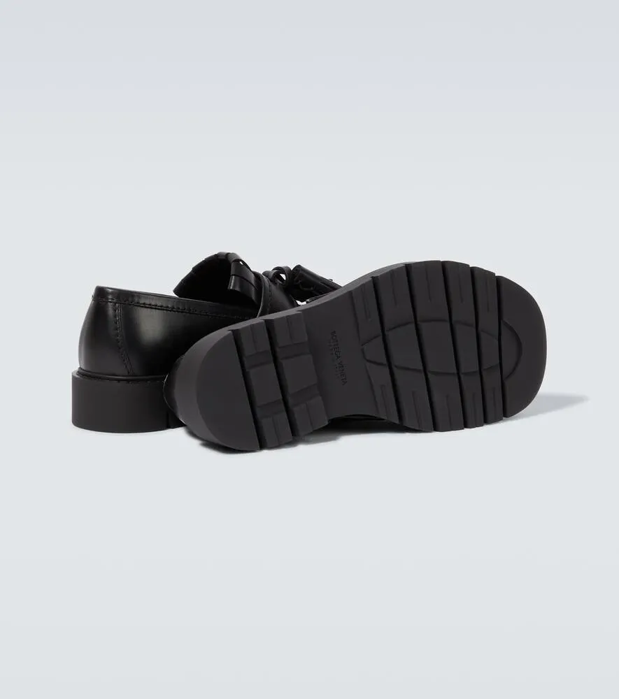 Bottega Veneta Haddock fringed leather loafers