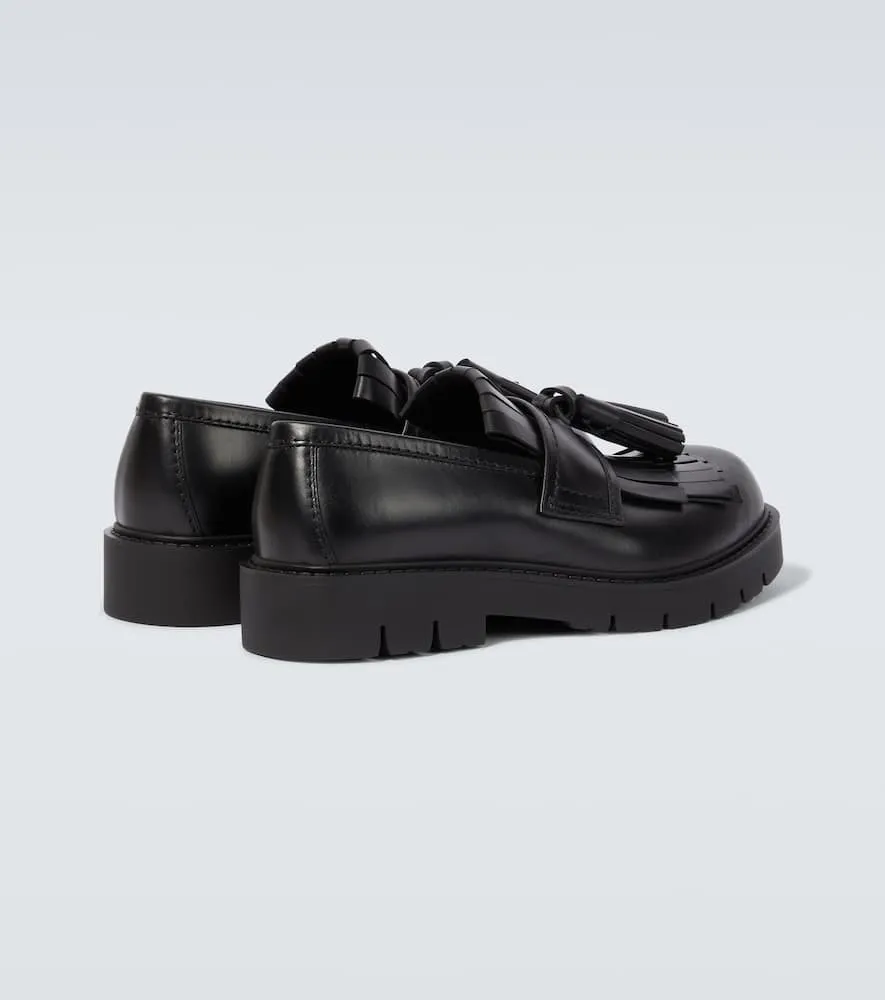 Bottega Veneta Haddock fringed leather loafers