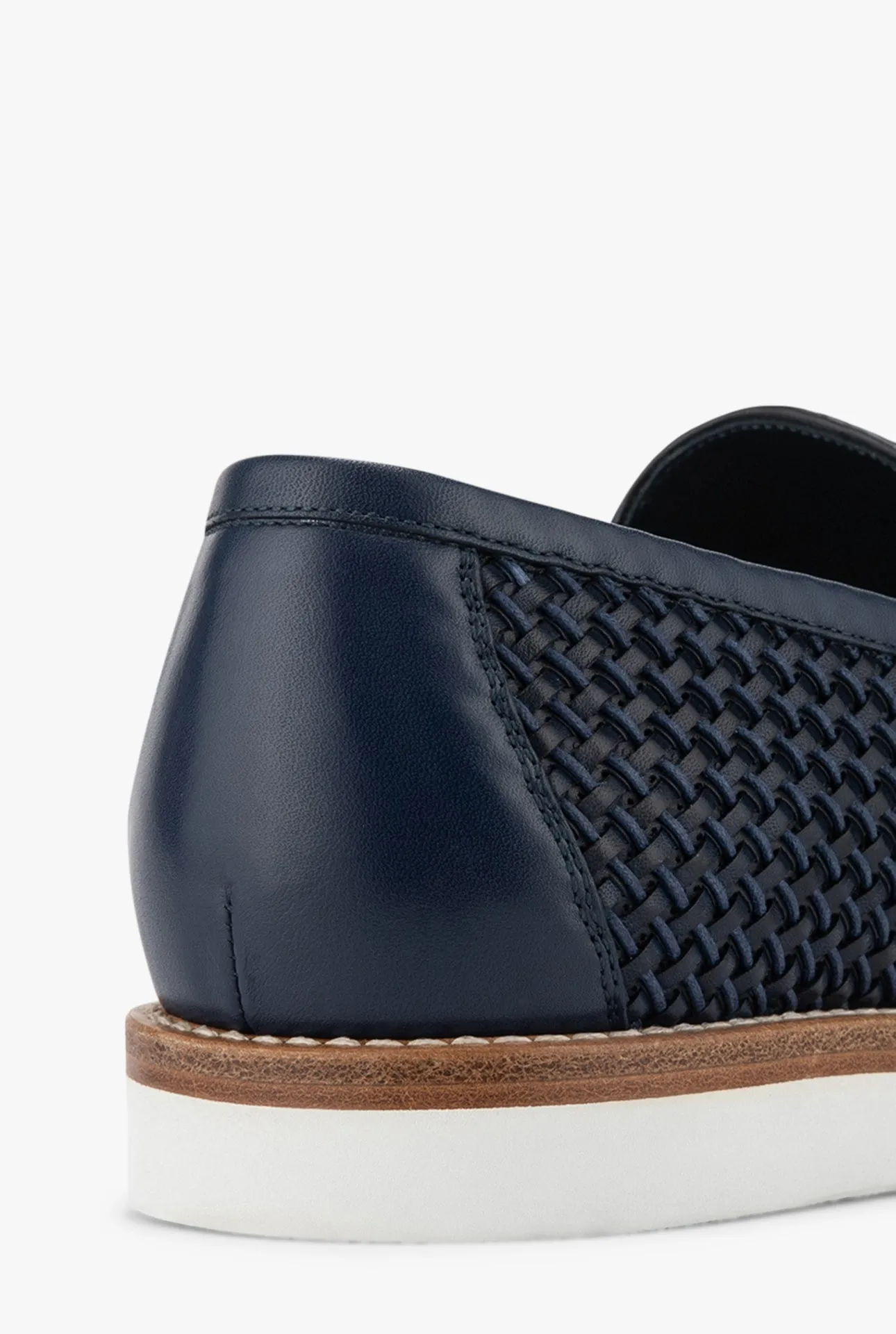Braided Calfskin & Cotton Loafers