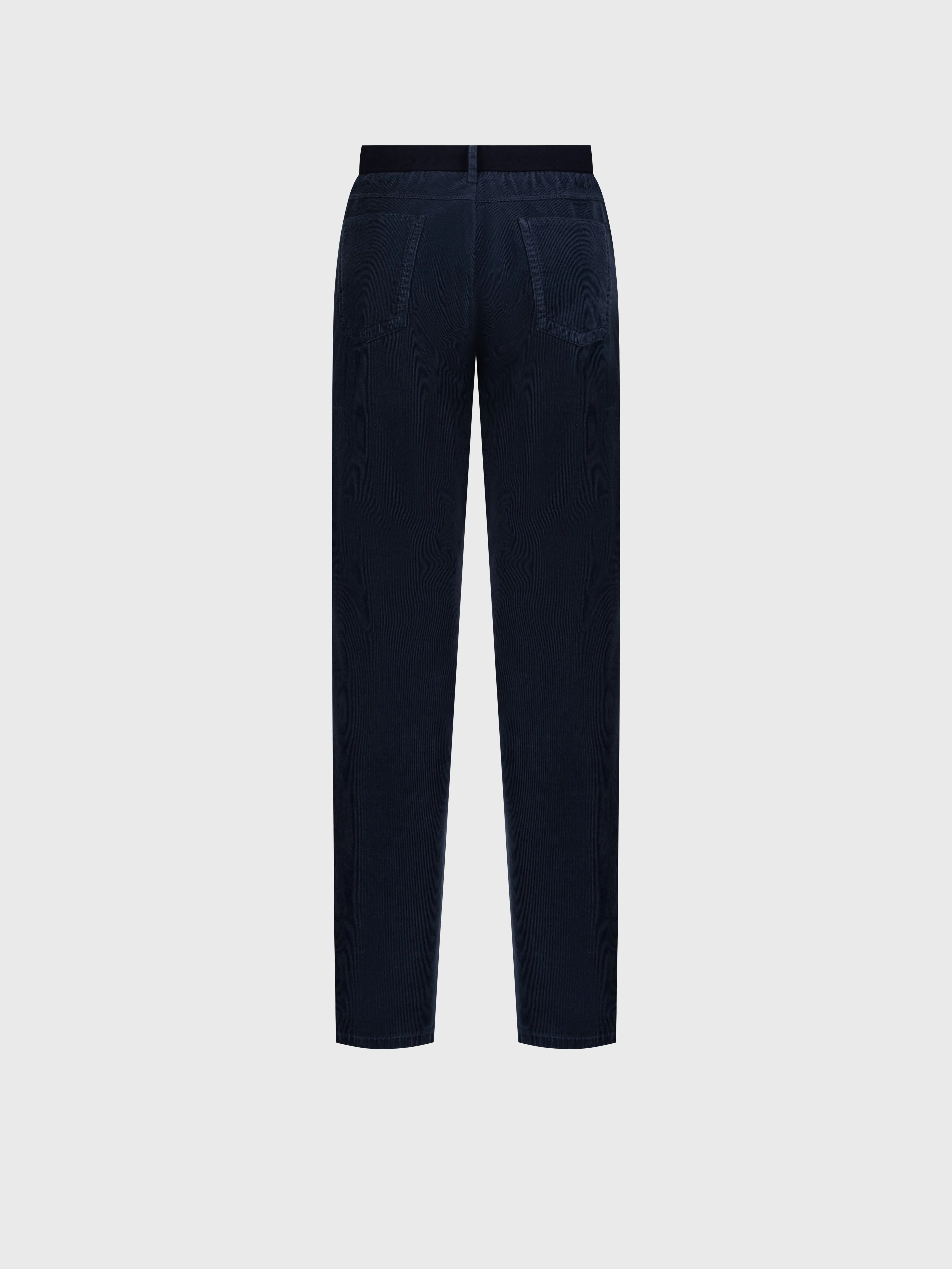 Corduroy Jeans in Cotton Blue Jeans