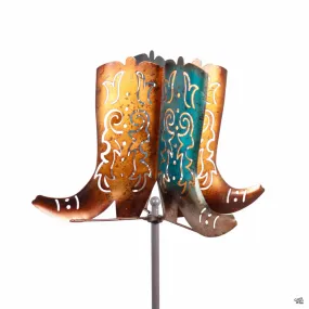 Cowboy Boots Garden Spinner