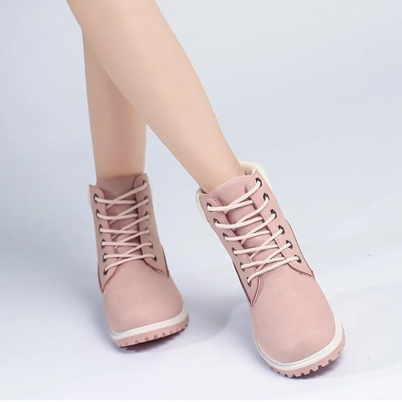 Cuzcare Women Outdoor Winter Boots Water-resistant Orthopedic Shoes