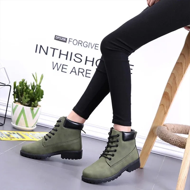 Cuzcare Women Outdoor Winter Boots Water-resistant Orthopedic Shoes