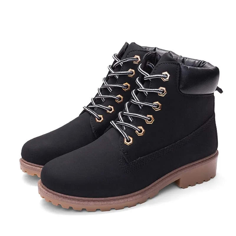Cuzcare Women Outdoor Winter Boots Water-resistant Orthopedic Shoes