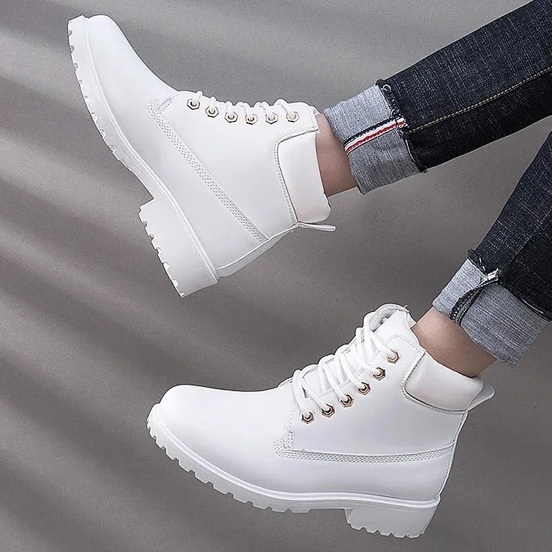 Cuzcare Women Outdoor Winter Boots Water-resistant Orthopedic Shoes