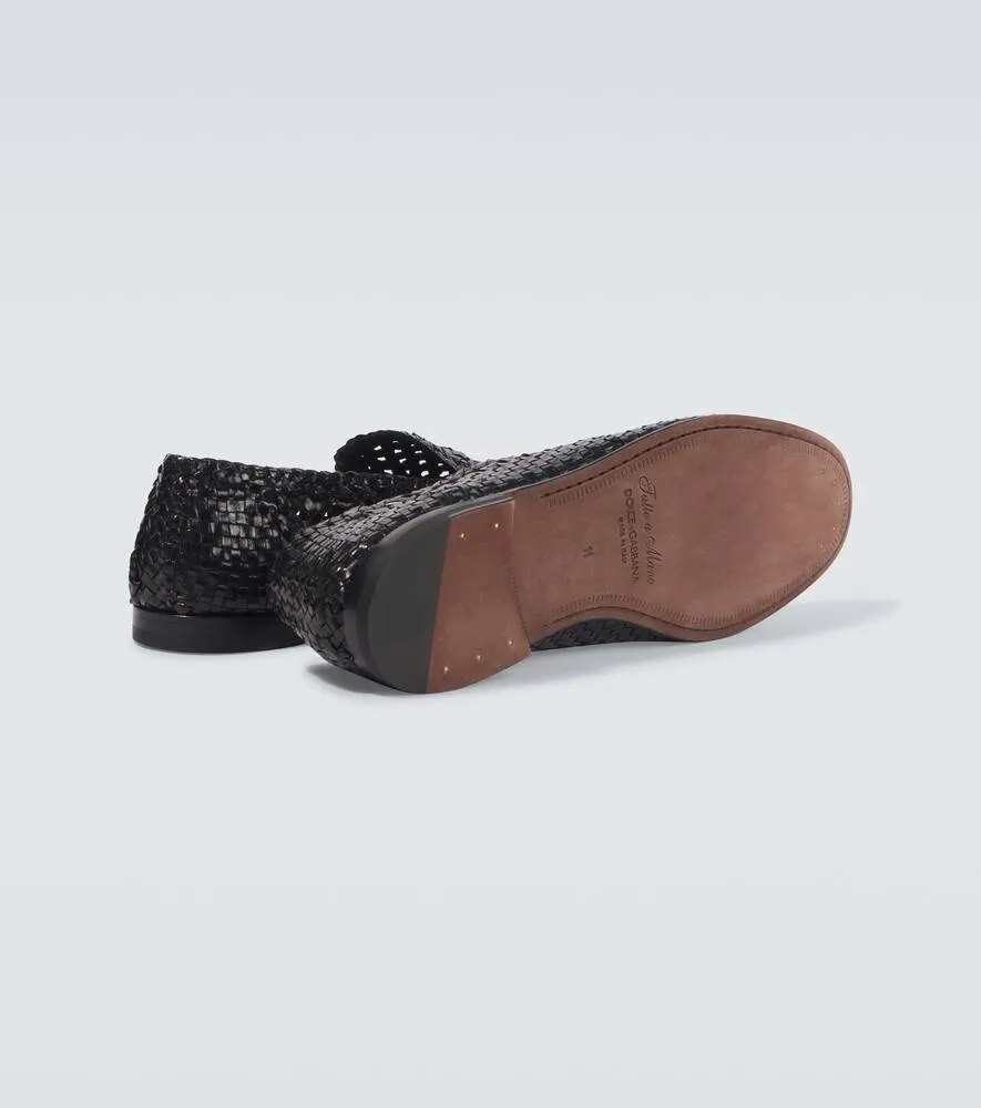 Dolce&Gabbana Woven leather loafers