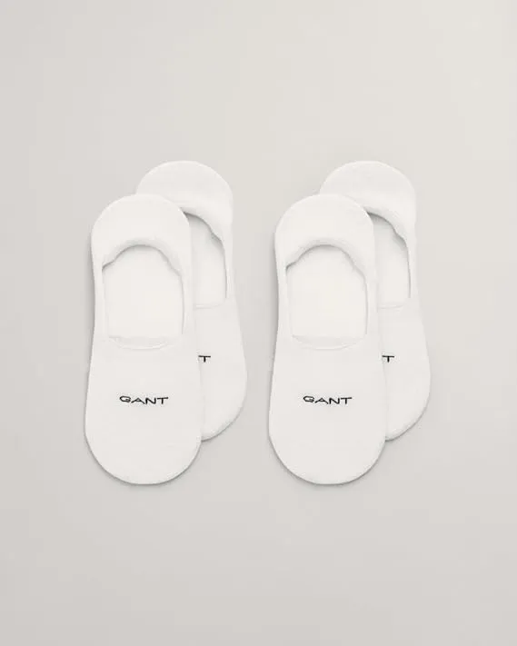 GANT 9960257 Mens 2-Pack Invisible Socks White