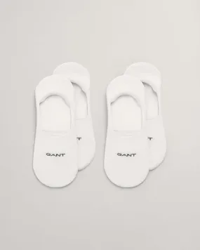 GANT 9960257 Mens 2-Pack Invisible Socks White