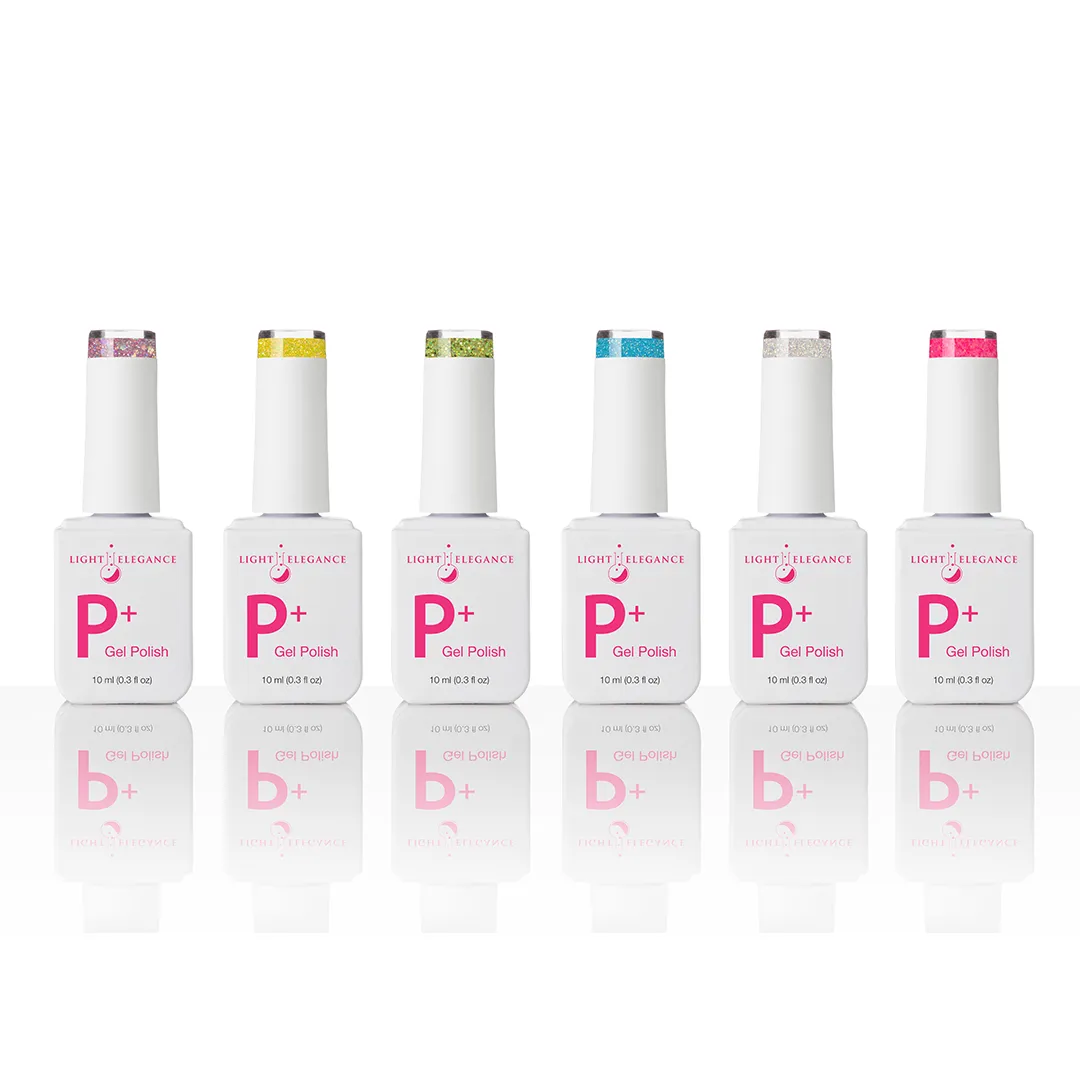 Happy VIbes ~ Spring 2024 P  Glitter Gel Collection | Light Elegance