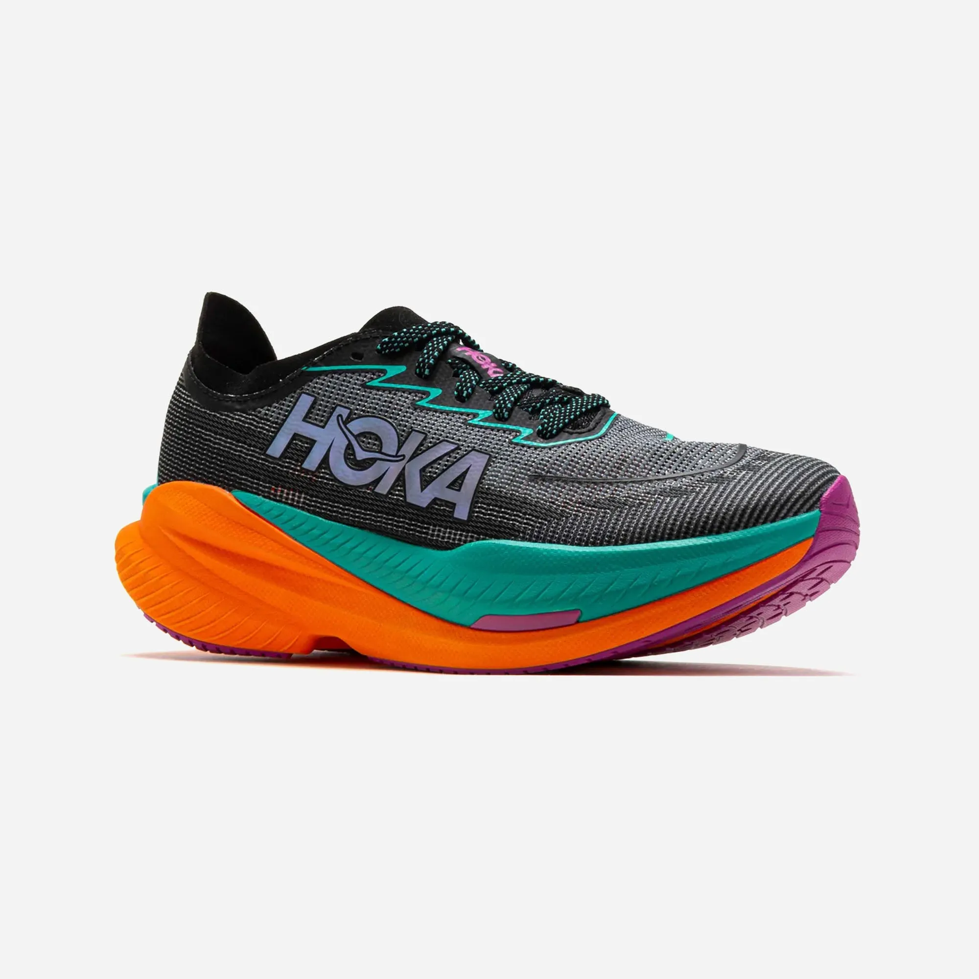 Hoka One One Mach X 2 Black Electric Aqua