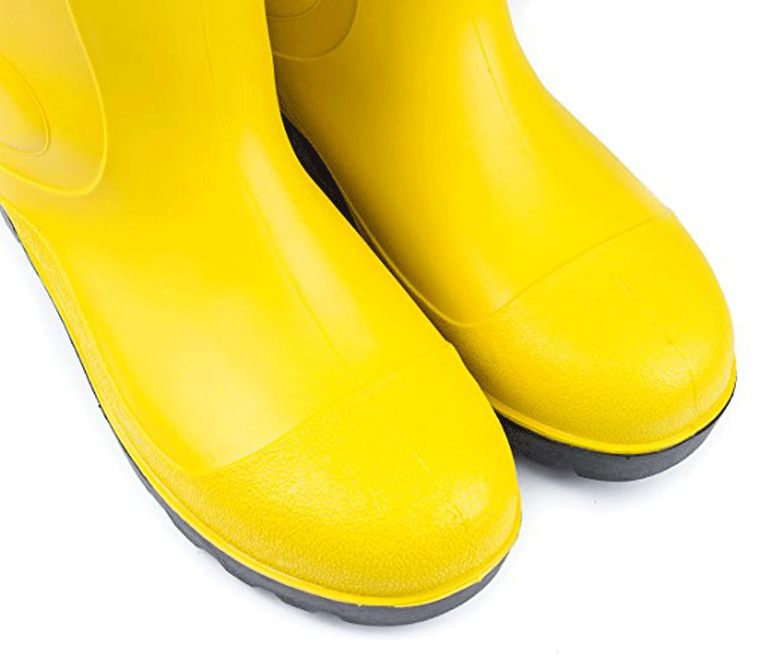 Insulated Waterproof Fur Interior Rubber Sole Winter Rain Boots-RKBW-YEL