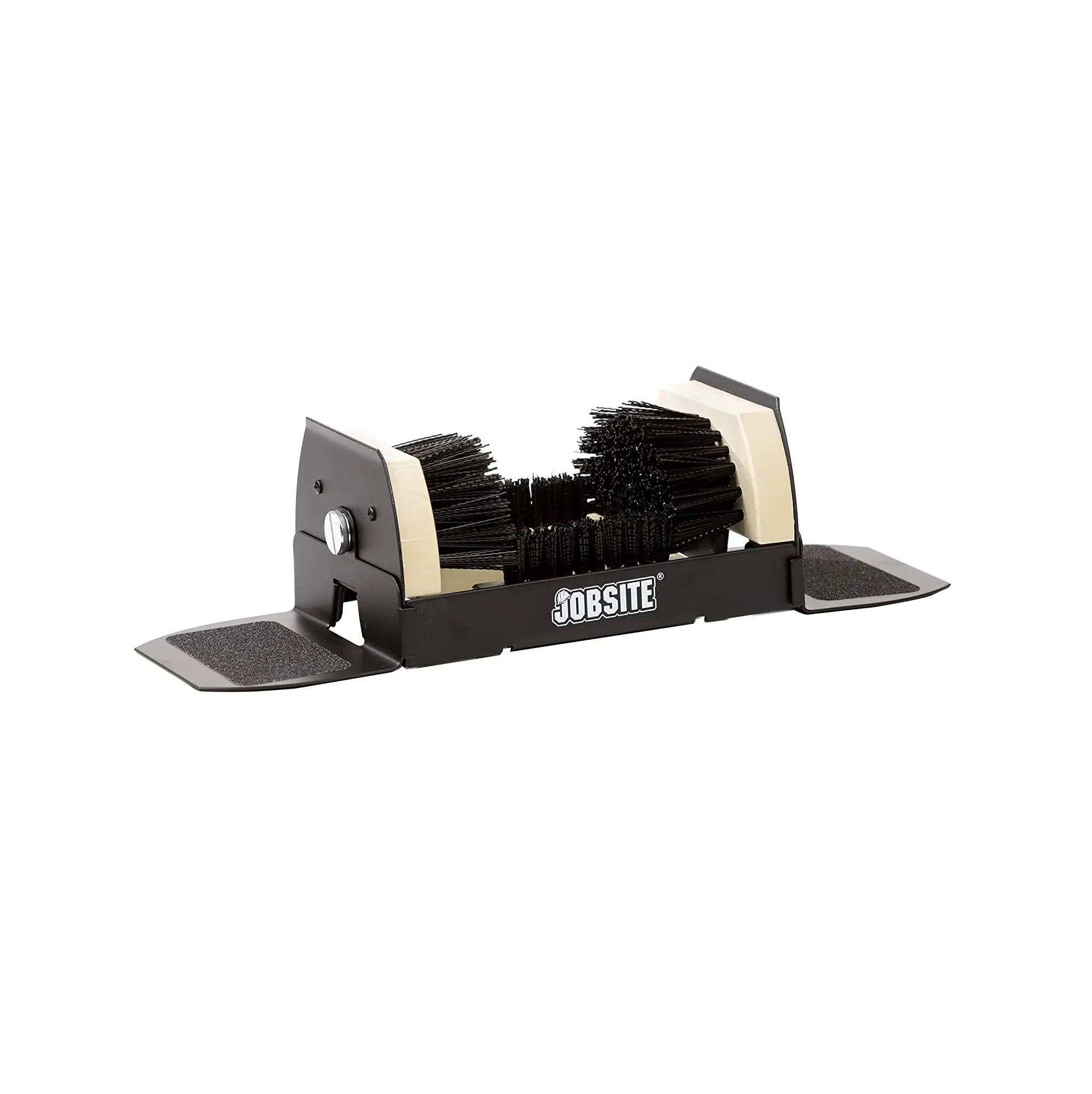 Jobsite Boot Scrubber - Outdoor Shoe Scraper Cleaner Brush - Extra Wide