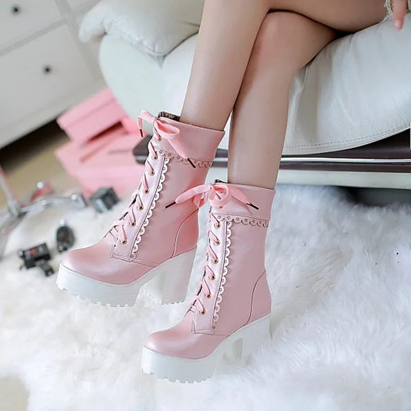 Kawaii High Heel Martin Boots