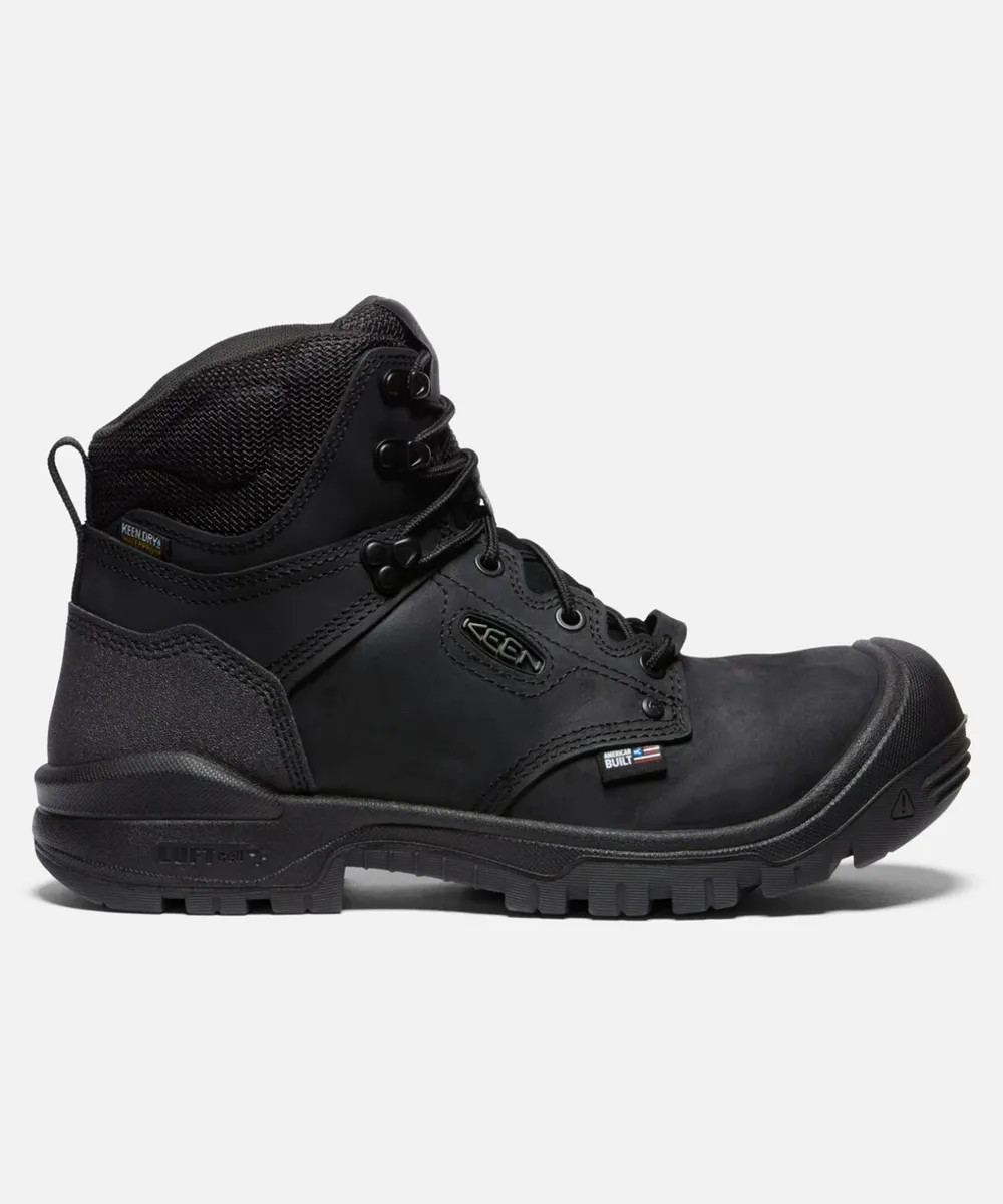 Keen Independence Carbon Fiber Toe Work Boots - Black