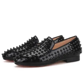 Kids Loafers Matching Sophistication: Handmade Spiked Loafers for Kids