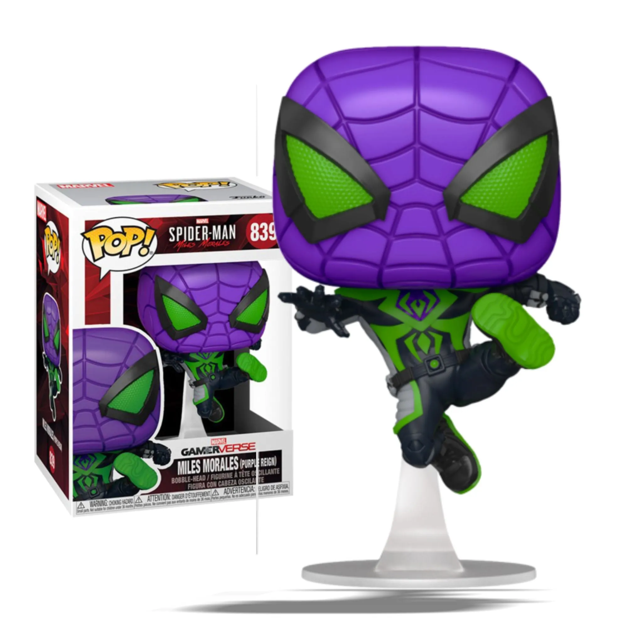 Marvel’s Spider-Man: Miles Morales - Miles Morales in Purple Reign Suit Pop! Vinyl Figure