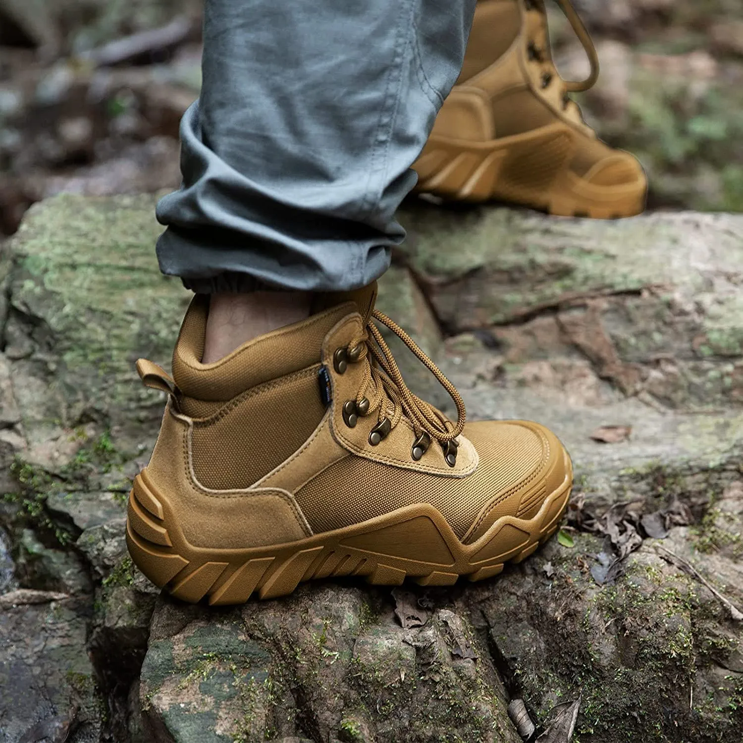 Men's Waterproof Boots Outdoor Lightweight Military Boots, work boots, hiking