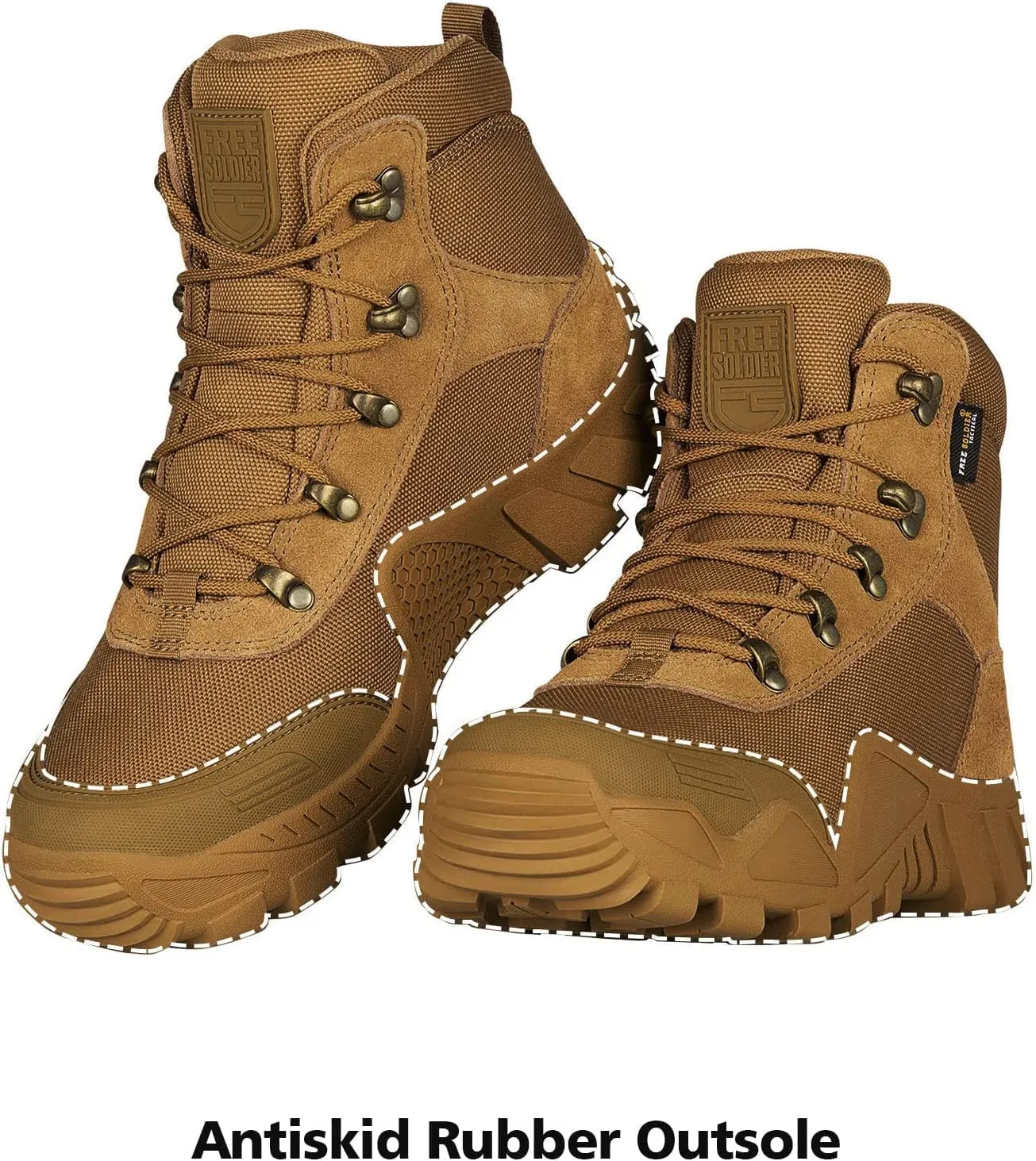 Men's Waterproof Boots Outdoor Lightweight Military Boots, work boots, hiking