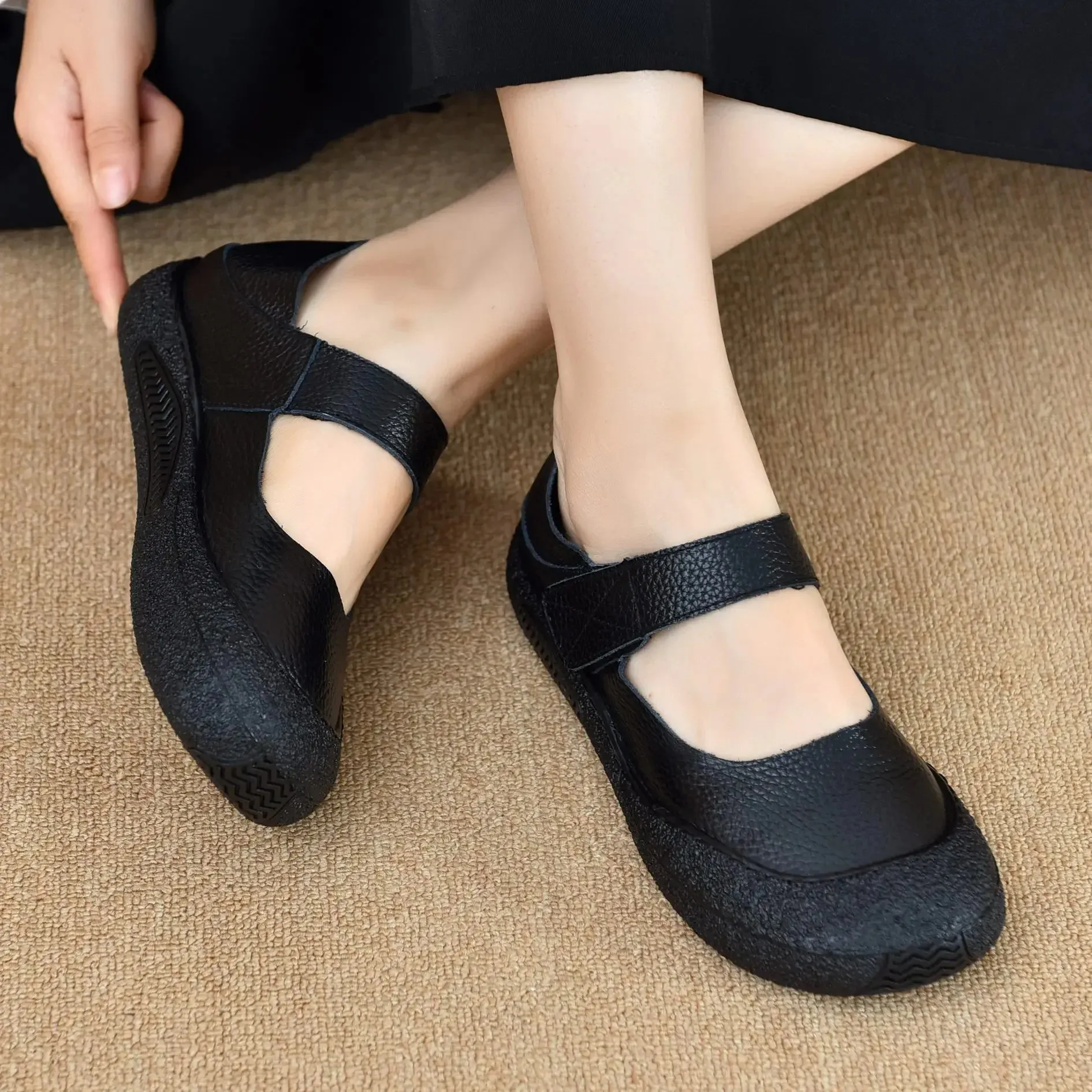 Mia – Women's Ethnic Style Soft Loafers for Summer and Autumn