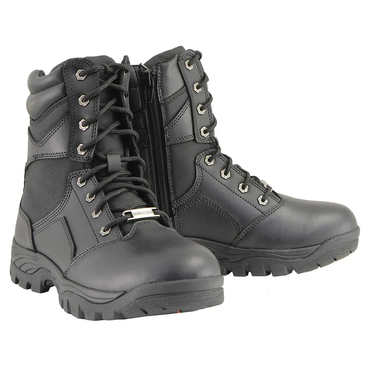 Milwaukee Leather MBM9135 Mens Black Lace-Up Waterproof Work Boots
