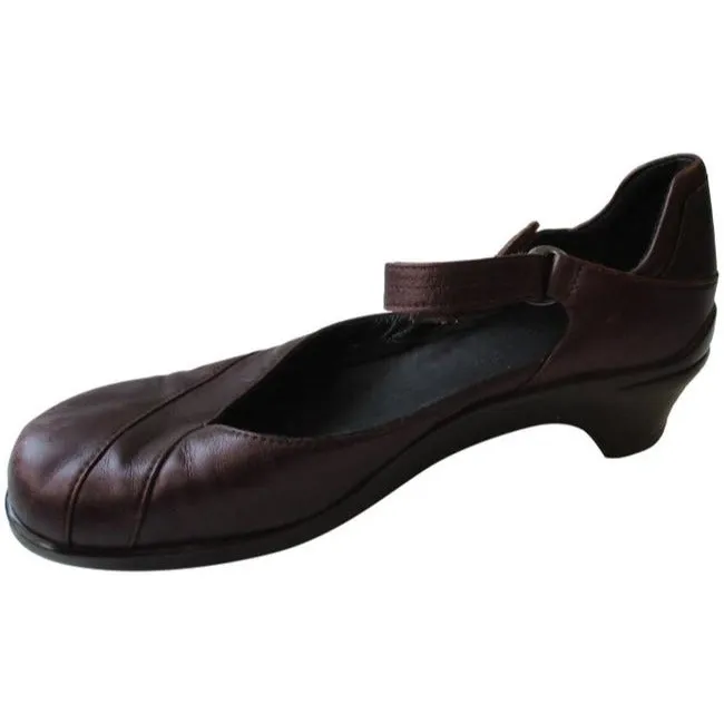 Rockport Burgundy Aravon Leather Mary Jane Slip On Pumps Size Us