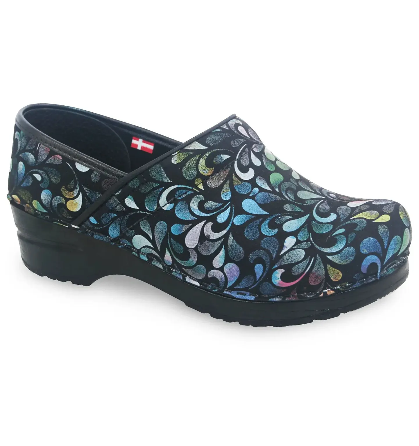 Sanita Plume Women's Printed Leather Multi Chef Clog (Women's Clogs)