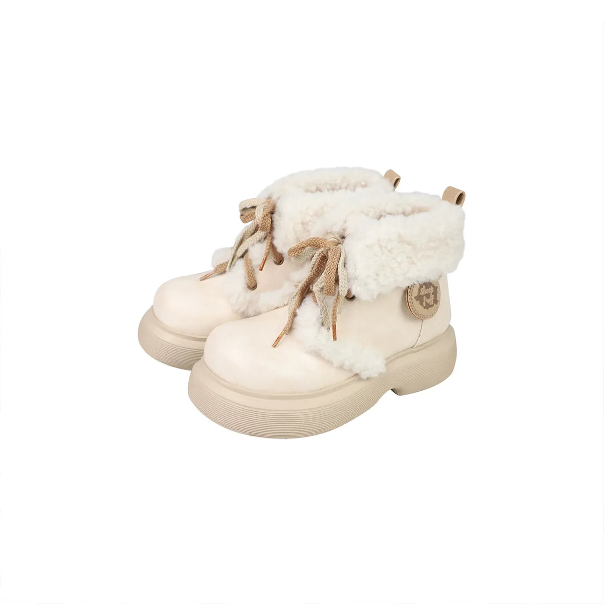 Sheep Puff~Retro Lolita Warm Snow Boots Multicolors