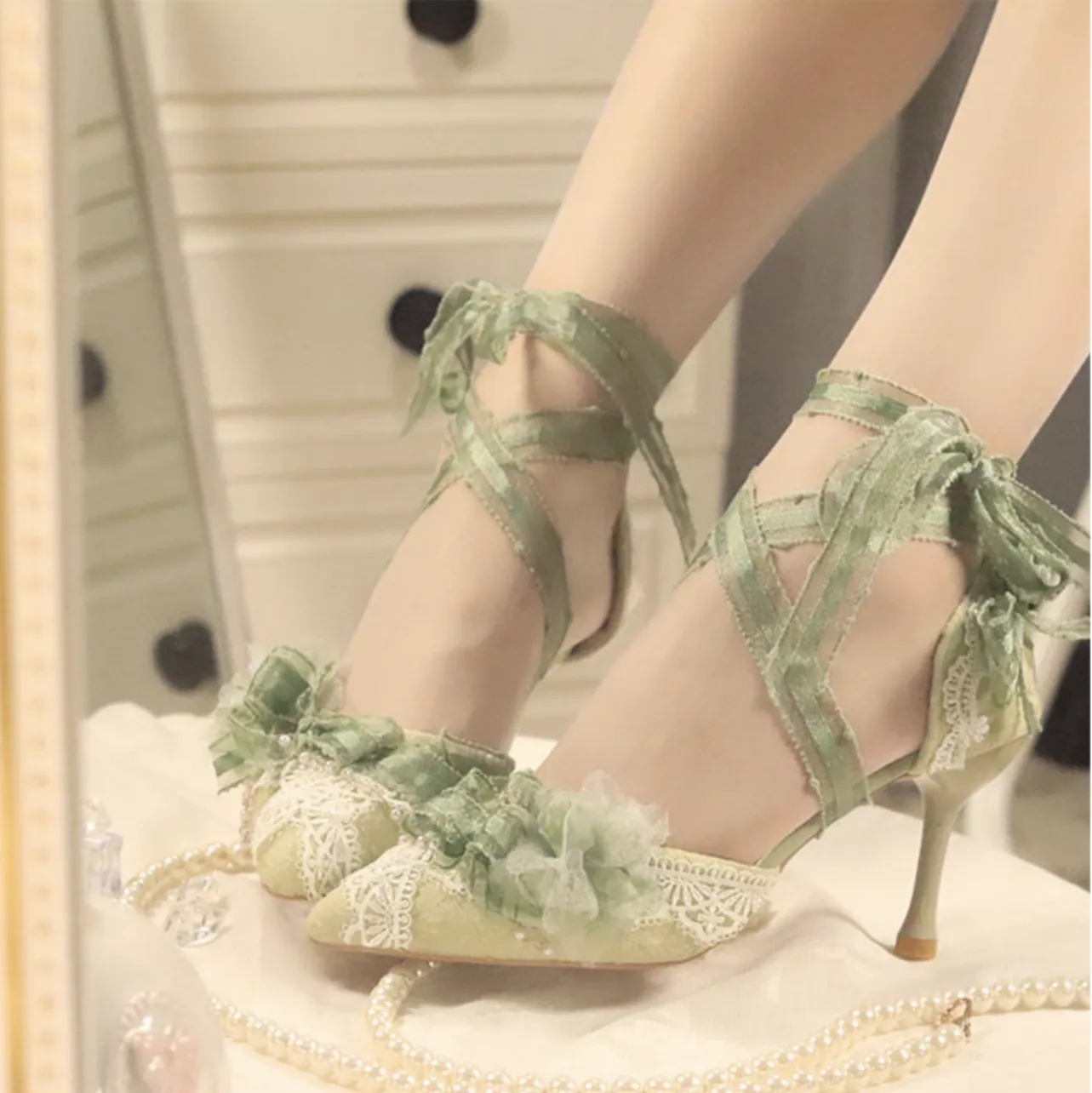 Sky Rabbit~Two~Fresh and Elegant Lolita Heels
