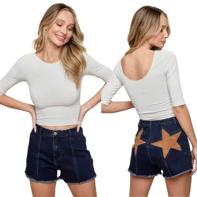 Star Deninm Shorts