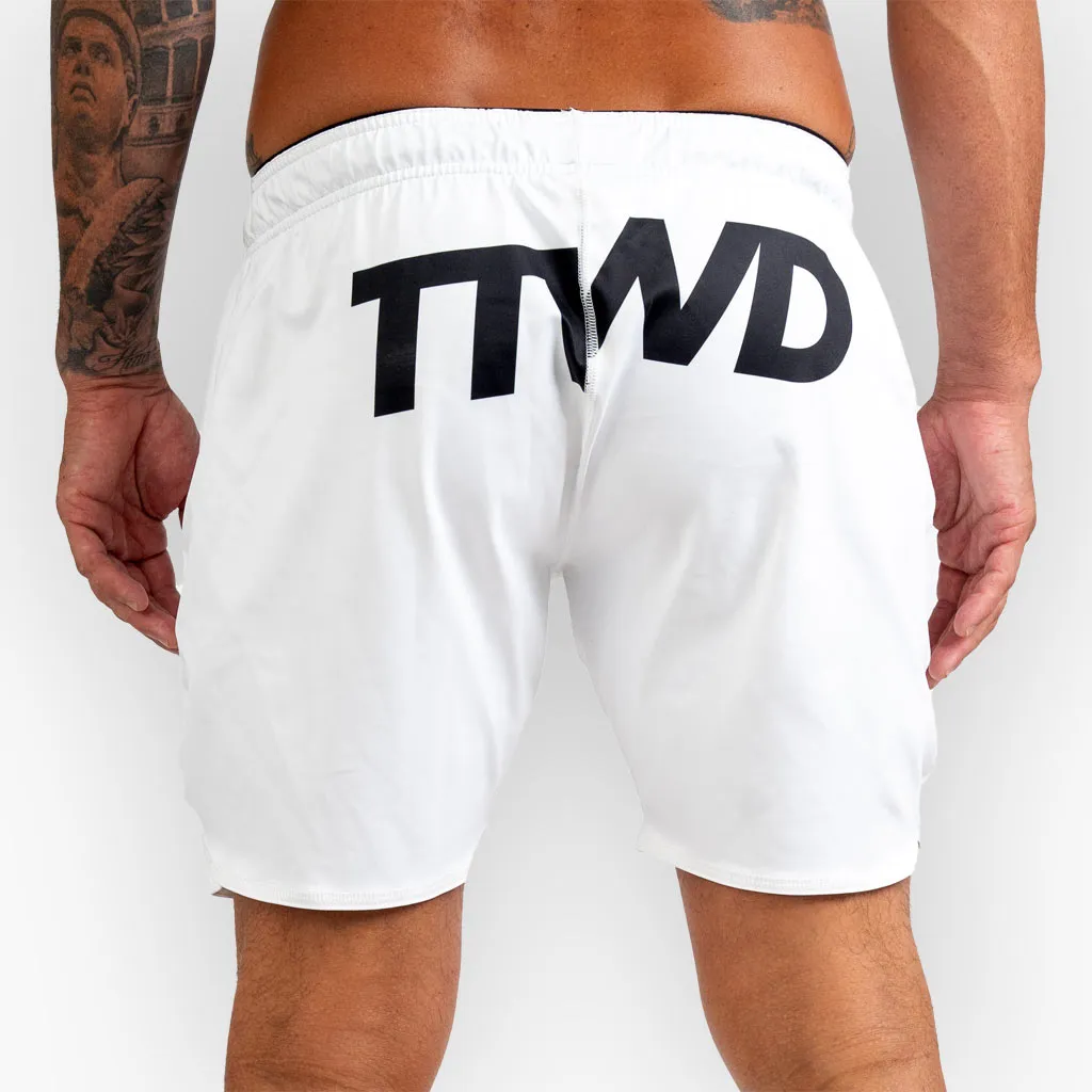 The TTWD Pure Training Shorts - All-Terrain-Flex™ - WHITE