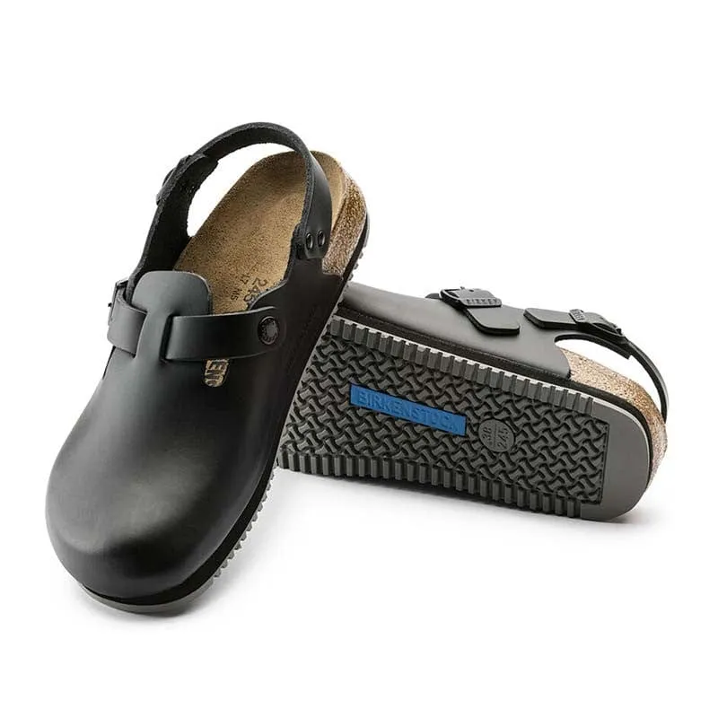 Tokio Black Leather Mixed Work Clog - BIRKENSTOCK