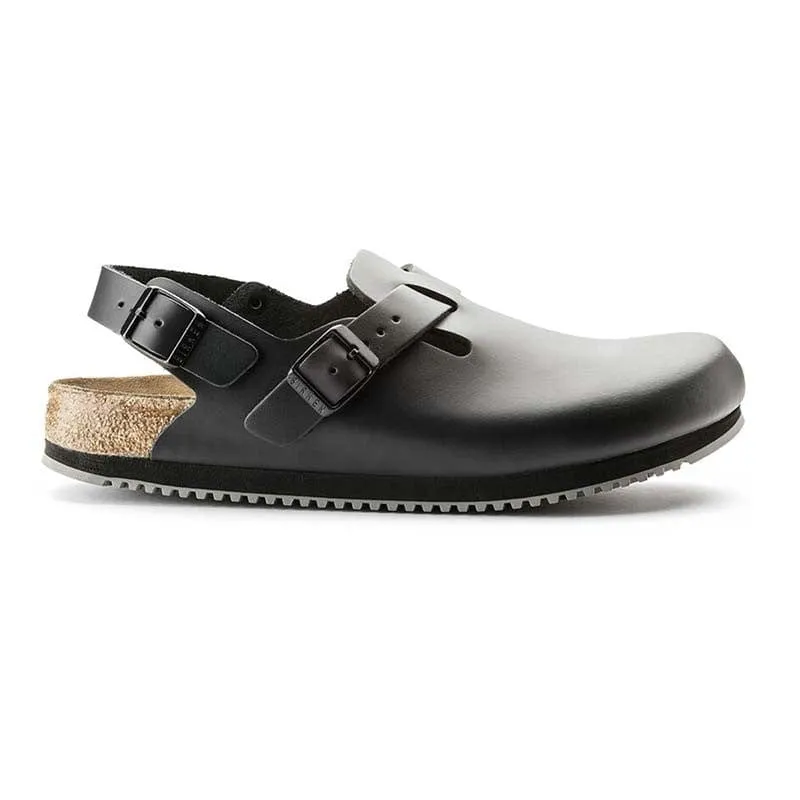 Tokio Black Leather Mixed Work Clog - BIRKENSTOCK