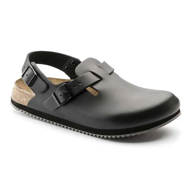 Tokio Black Leather Mixed Work Clog - BIRKENSTOCK