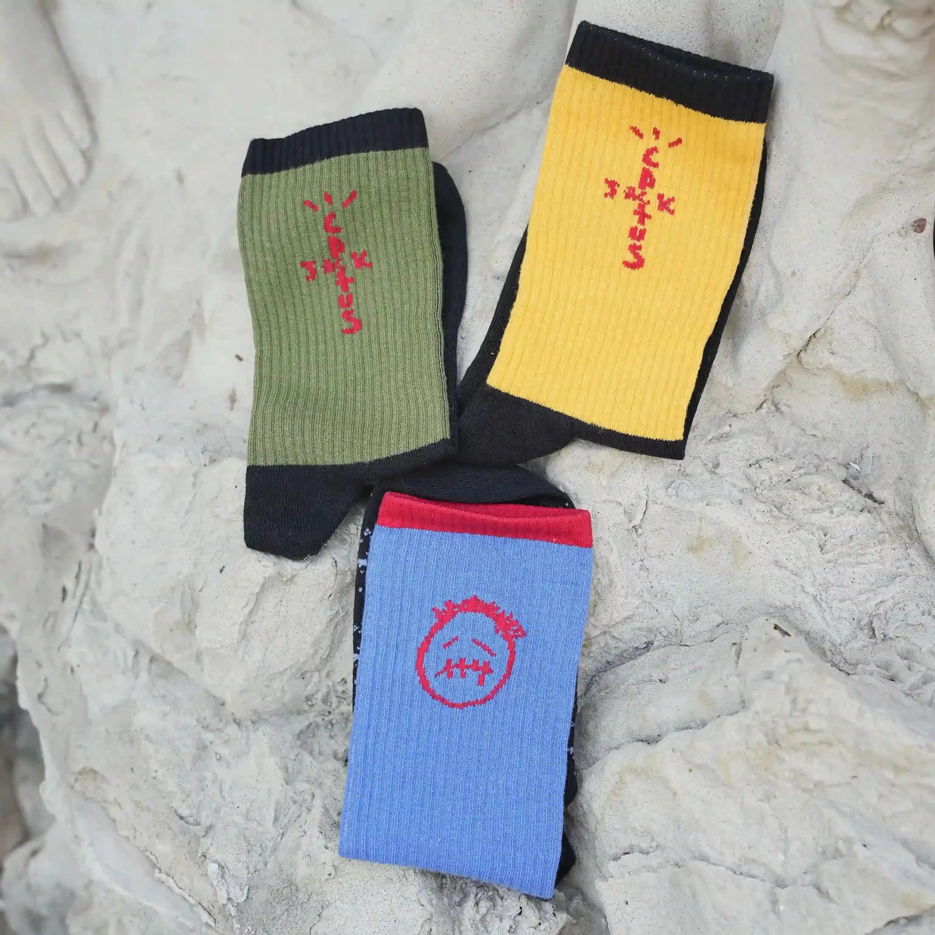 Travis Scott Socks | Travis Socks Combo  Pack of 3 | Kicks Machine