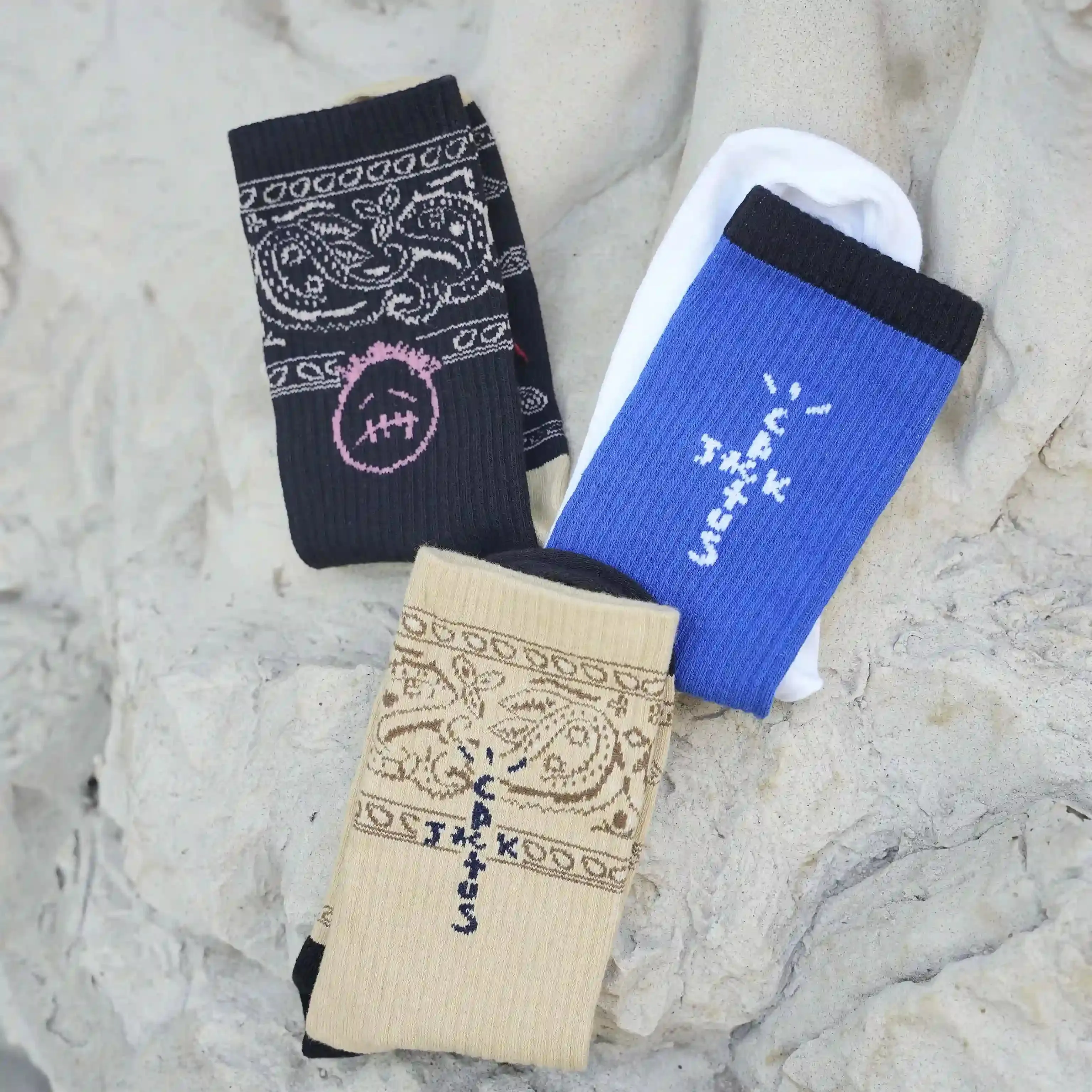 Travis Scott Socks | Travis Socks Combo  Pack of 3 | Kicks Machine