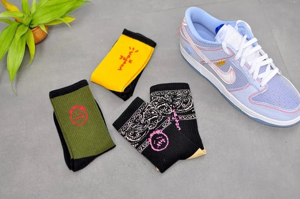 Travis Scott Socks | Travis Socks Combo  Pack of 3 | Kicks Machine