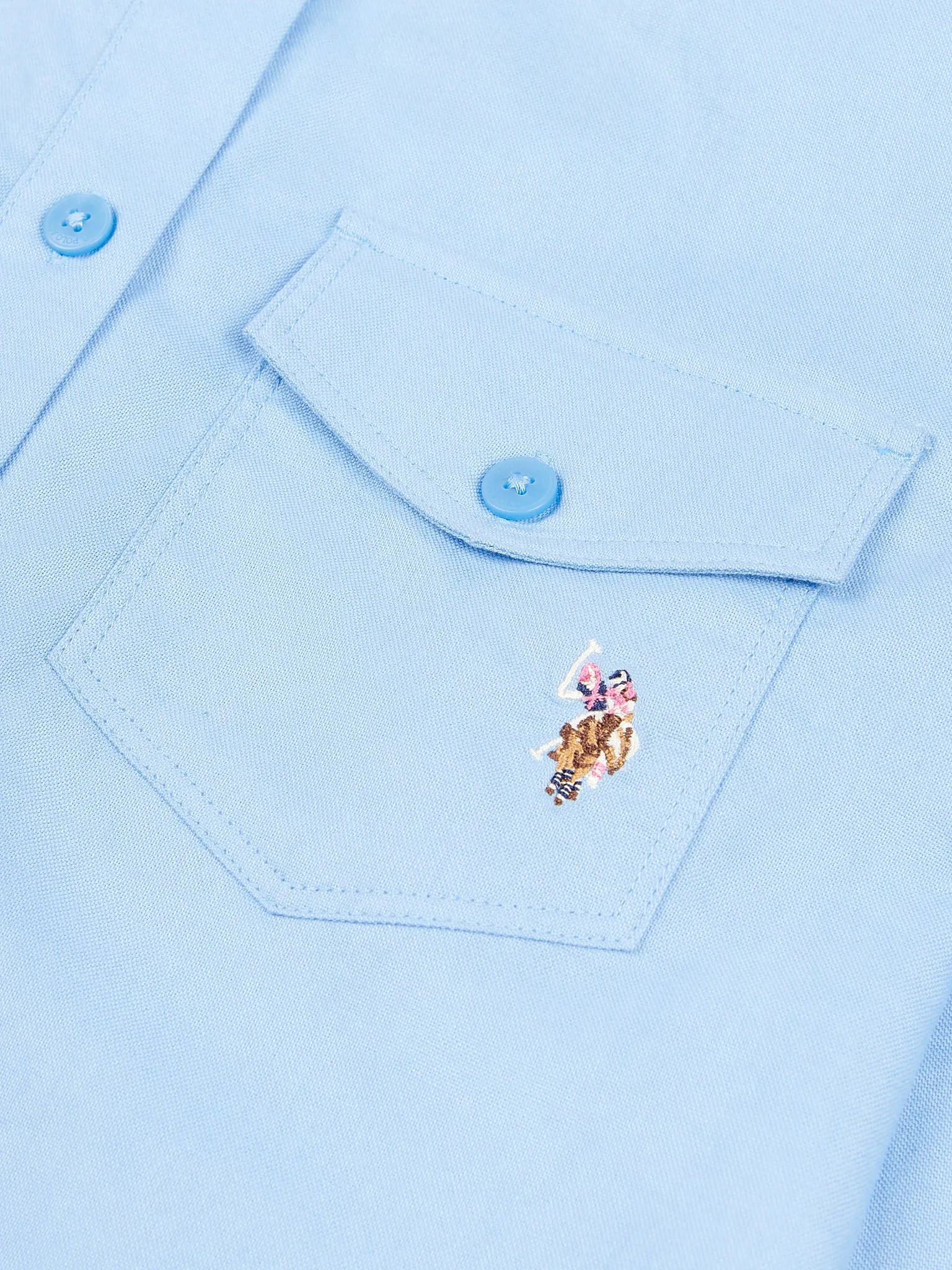 Womens USPA Shirt Dress in Vista Blue